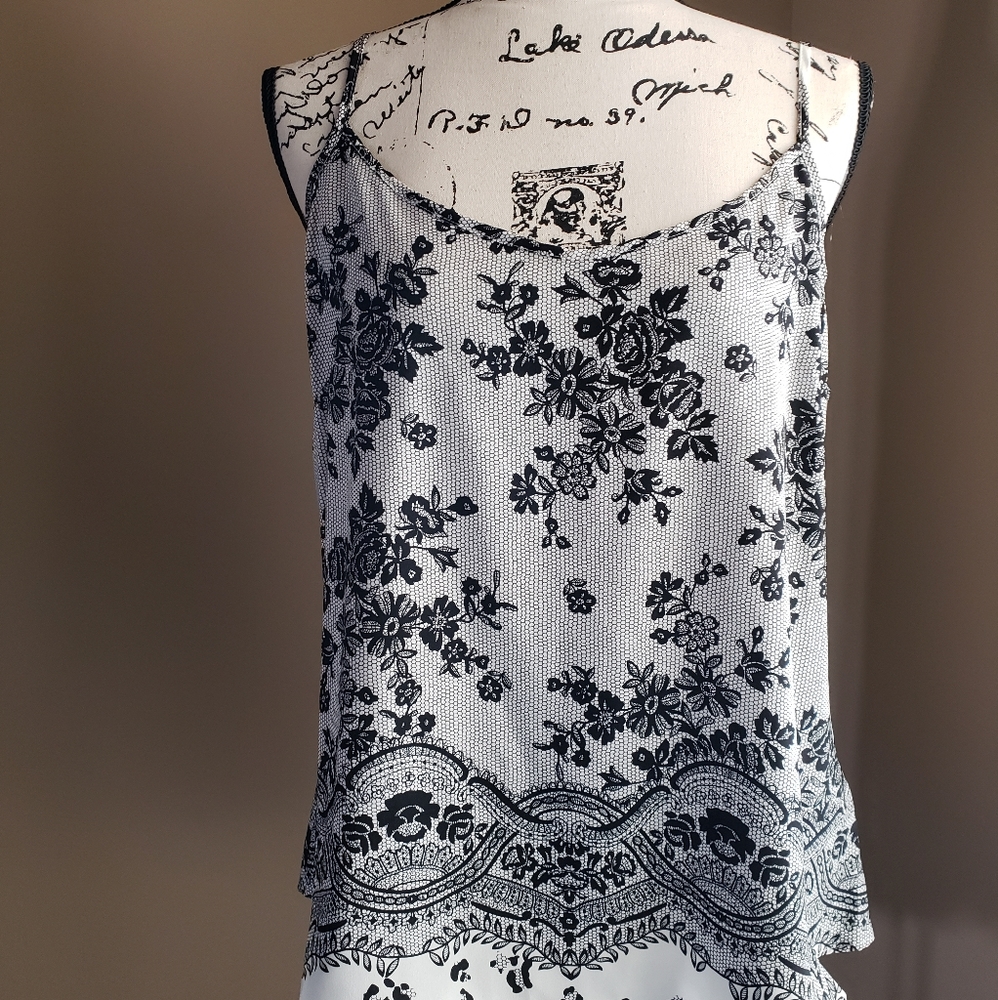 Worthington Camisole Large black & white